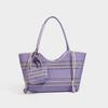 Niche lazy seaside beach bag hollow shoulder tote bag mesh handmade summer woven bag women