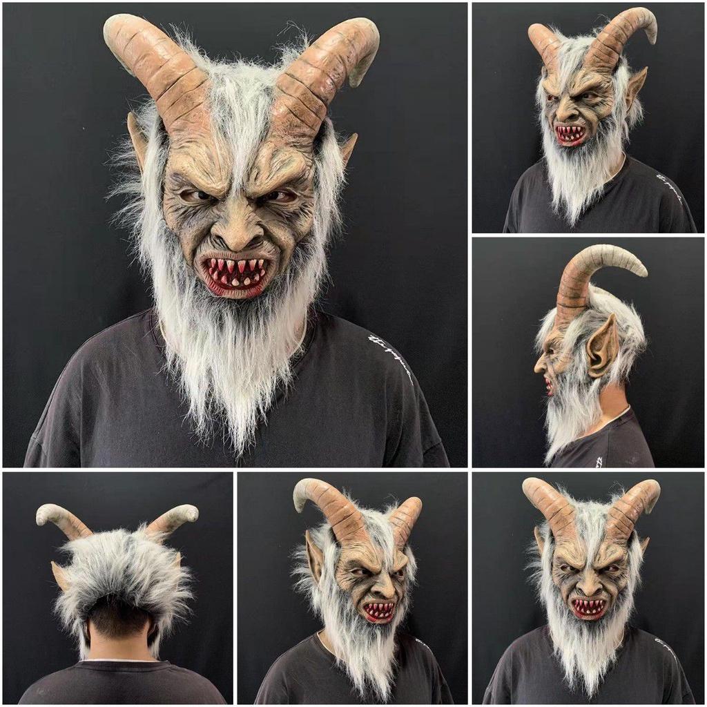 Furchteinflößende Latexmaske für Cosplay und Halloween-Verkleidungen