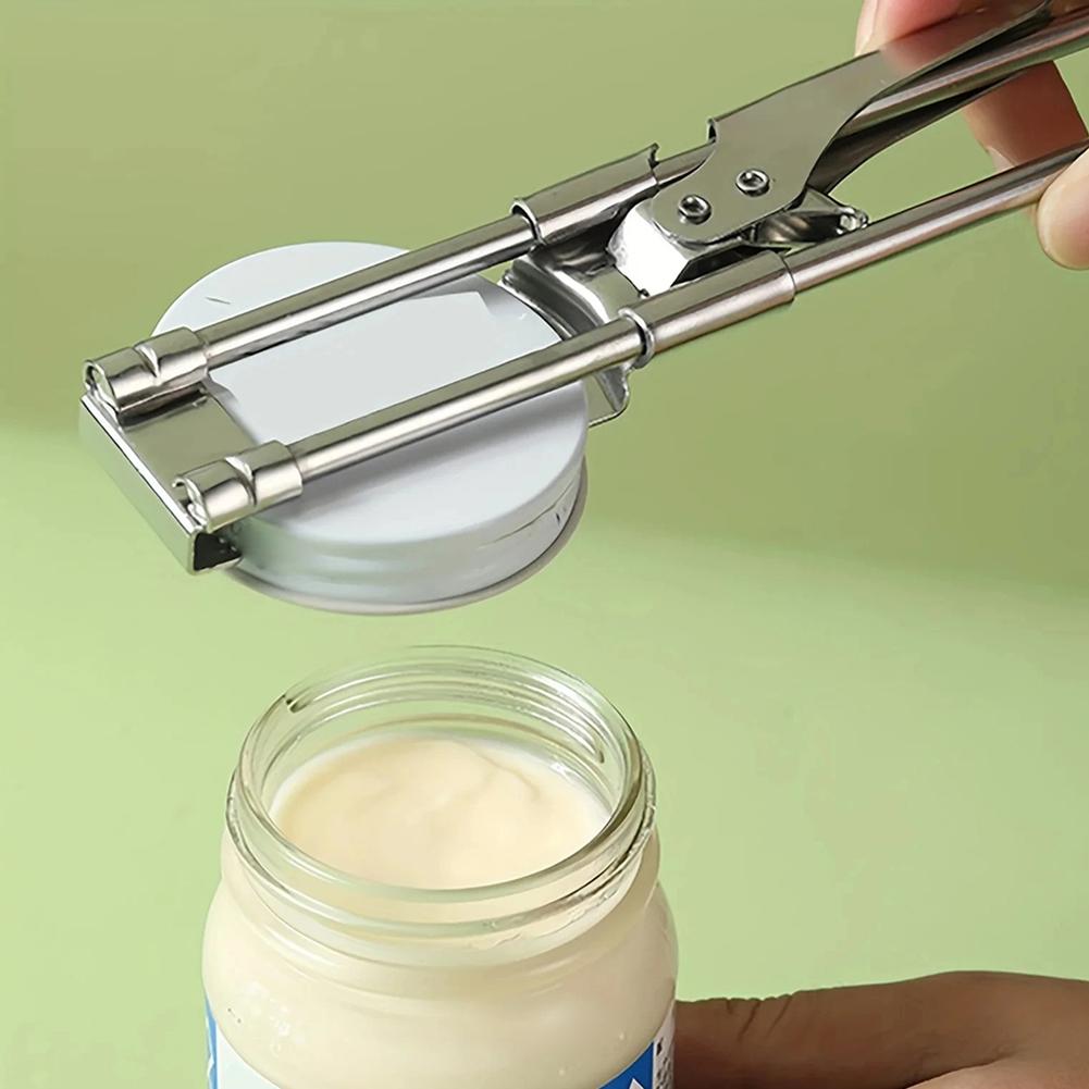 Stainless Steel Gripper Can Opener Multifunctional Adjustable Manual Jar Bottle Lid Opener Kitchen Accessories Tools
