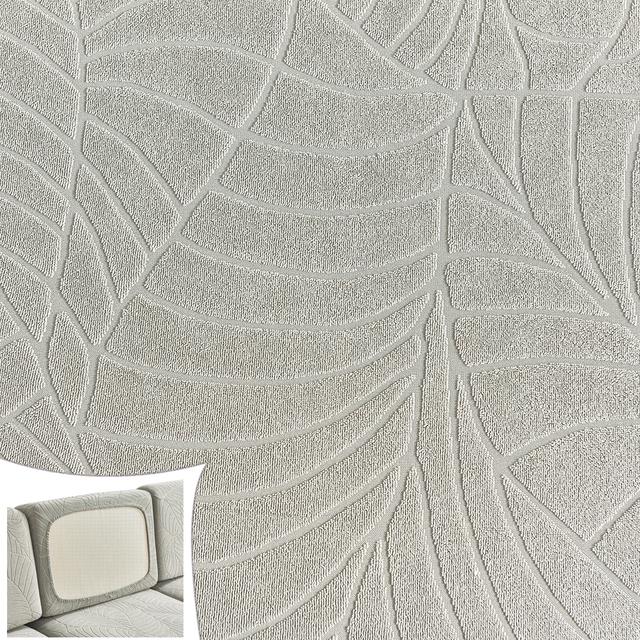 Non -Waterproof Woven Jacquard Seat Cushion Cover Elastic Sofa Furniture Cover Living Room Pets Children Removable Slipcover Furniture Protector