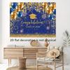 1 piece set of 2026 graduation background fabric suitable for graduation season - elegant 2D flat banner with 2026 text