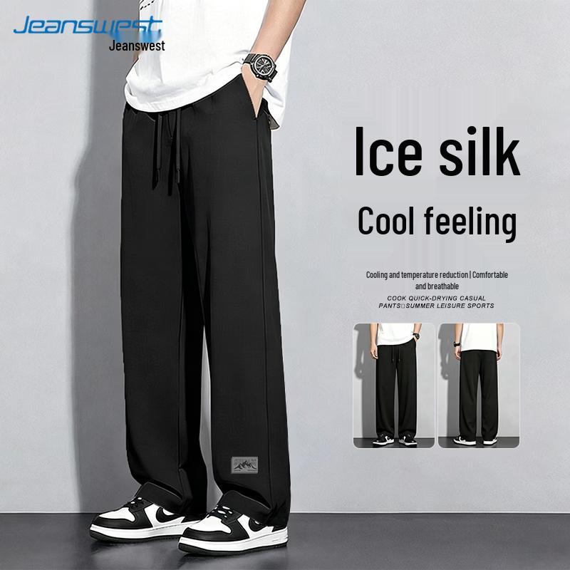 

Jeanswest Men s Ice Silk Straight-Leg Casual Pants L