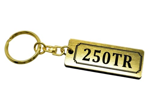 

QA-705-1 250TR Kawasaki Fi Carburetor Custom Parts Акриловый золотой и черный брелок с двойным кольцом