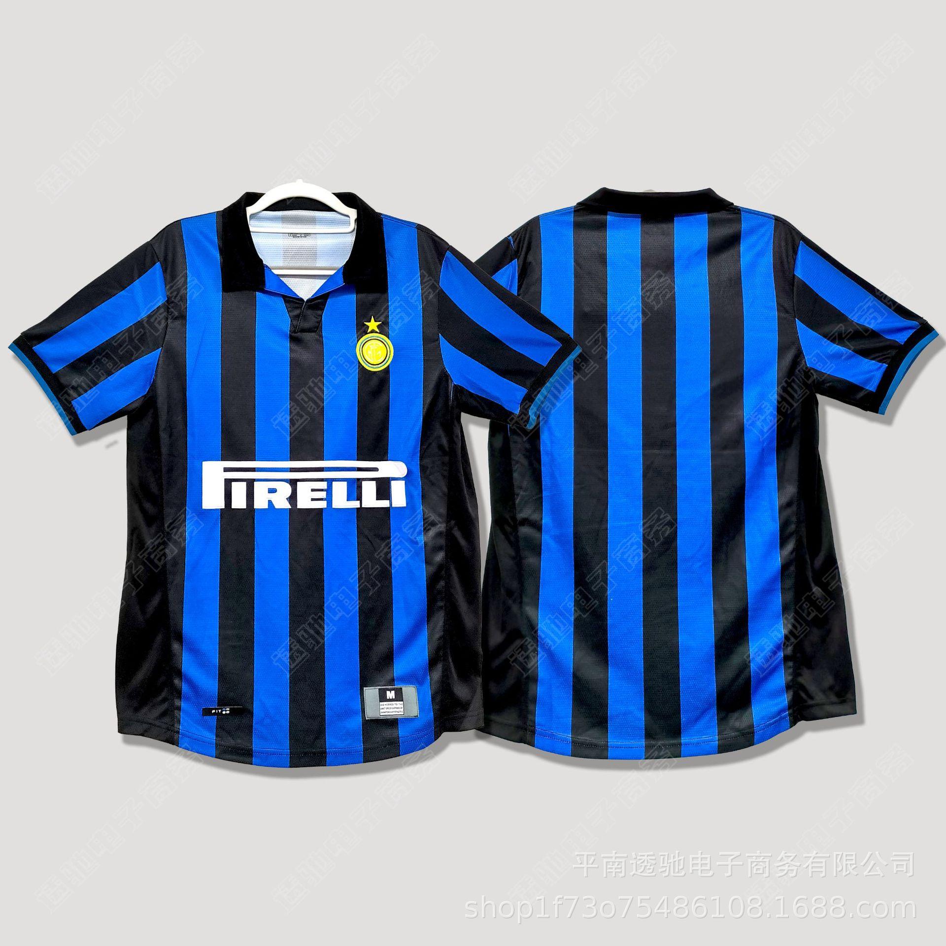 Serie A classic team retro football jersey AC Milan Kaka Inter home and away short-sleeved football jersey S
