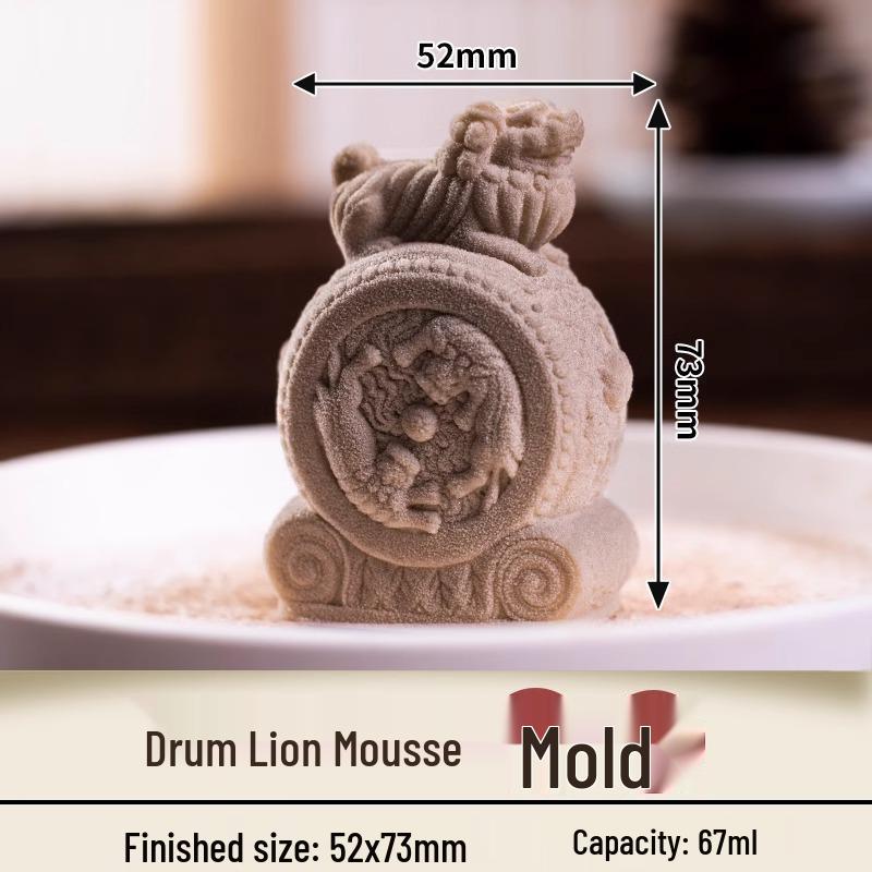 In-Stock Silicone Sheep Mousse Mold - 3D Cartoon, Food-Grade, Cute & Creative Design