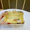 Water Diamond Clutch Bag With Chain Strap For Wedding And Evening Events