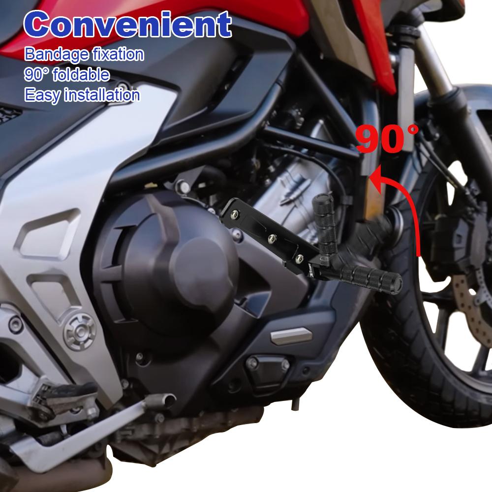 Motorrad Fahrer Fußrasten Fußstütze Kit Passend für NC750X / ABS NC750X DCT / ABS 2021 2022 2023-2026 Klappbare Highway-Fußrastenhalterungen