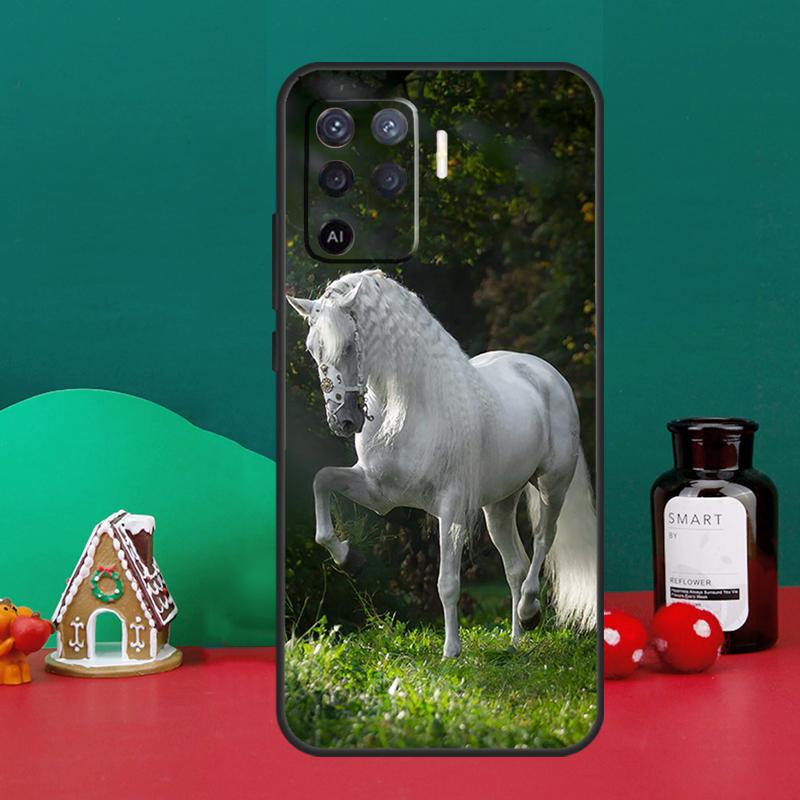 Cavalo Animal Para OPPO A79 A74 A94 A58 A78 A98 A5 A9 A53 A52 A72 A15 A17 A77 A16 A76 A96 A57S A54S Caso