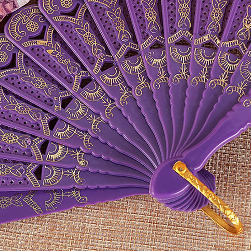 Chinese Style Vintage Silk Folding Fan Art Crafts Gift Home Decoration Dance Hand Fan Handmade Room Decorative Fan