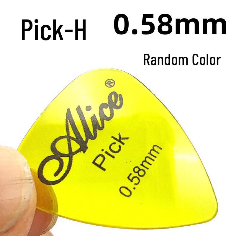Alice H Transparenter Glänzender Gitarren-Fingerplektrum - Buntes Design