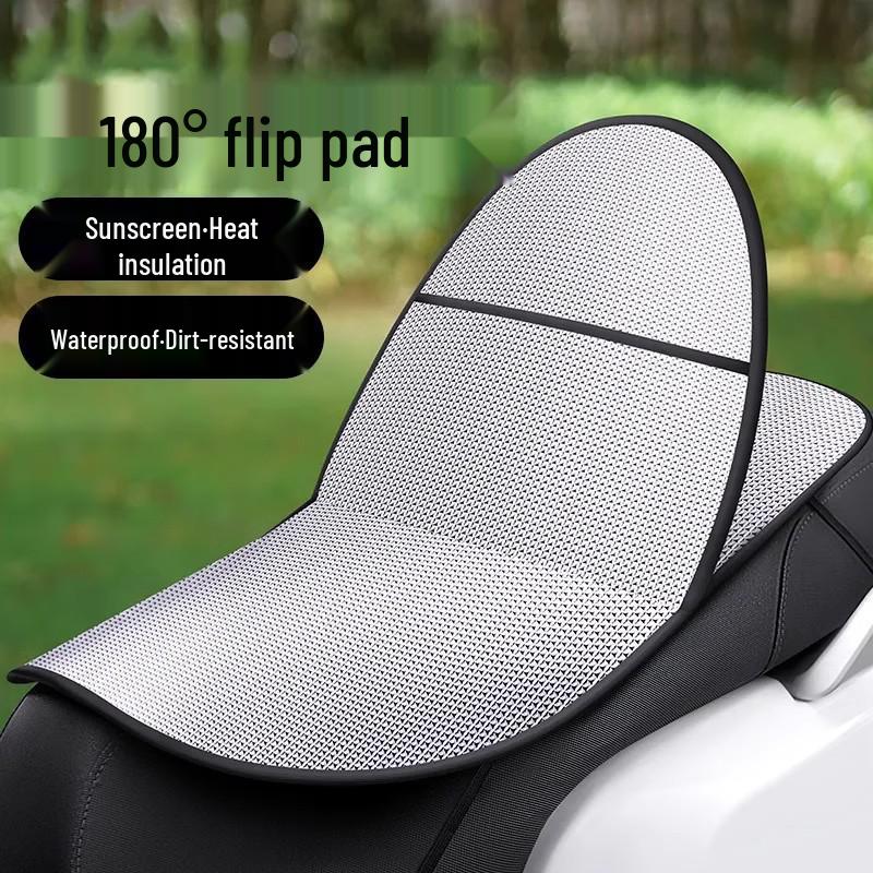 

Motorcycle Universal Flip-Up Seat Cushion – Double-Layer, Waterproof, Anti-Scald, Sunscreen, and Heat-Insulating. Perfect for Electric Vehicles! Electric Vehicle Flip Cushion [Single]