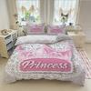 Princess Bedroom Bedding Set Duvet Cover Christmas Gifts Comforte Cartoon With Pillowcase Children's  Suitable and Adults