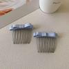 Korean Bow Hair Comb: Women's Versatile Wispy Bangs Hairpin Accessory