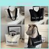 Stylish Large Capacity Canvas Tote Bag For Women Versatile And Trendy Commuter Handbag