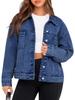 European-American Retro Loose Women's Denim Jacket for Spring and Autumn