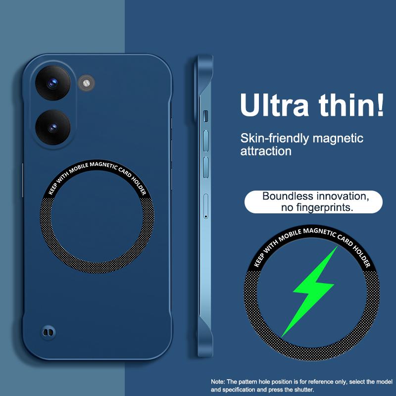 Luxury No Border Thin Phone Case for Xiaomi Poco X8 Pro X8Pro 5G Shock Proof Hard PC Magesafe Magnetic Wireless Back Cover Funda