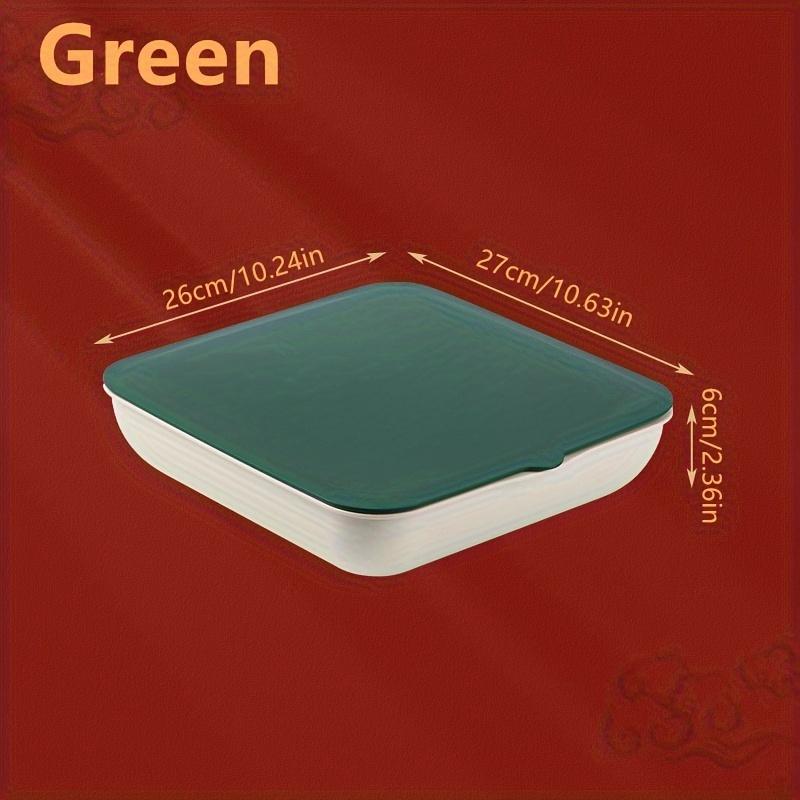 

1 шт. Контейнеры для хранения конфет с крышкой, 1 упаковка, коробка для хранения закусок для домашней вечеринки, свадьбы, дня рождения, принадлежности, красная декоративная банка для конфет зелёный