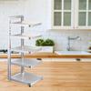Pot Pan Rack Pots and Pans Organizer for Cabinet Countertop Home Accessories 5 Tier