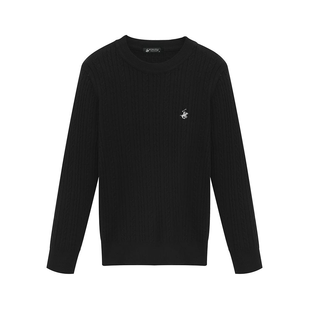 BHPOLOCLUB Women'S Viscose Round Neck Cable Knit Tk319