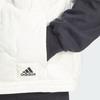 adidas Nuganic Hafif Yalıtımlı Ceket Renk Bloklu V Yaka Fermuarlı Spor Yeleği Erkek Ceketleri Han-Yeşim-Beyaz IS1263