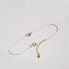 925 Sterling Silber Koreanische Version Einfache Herz-Stab-Kettenarmband Damen Mode Charme 14k Gold Schmuckzubehör