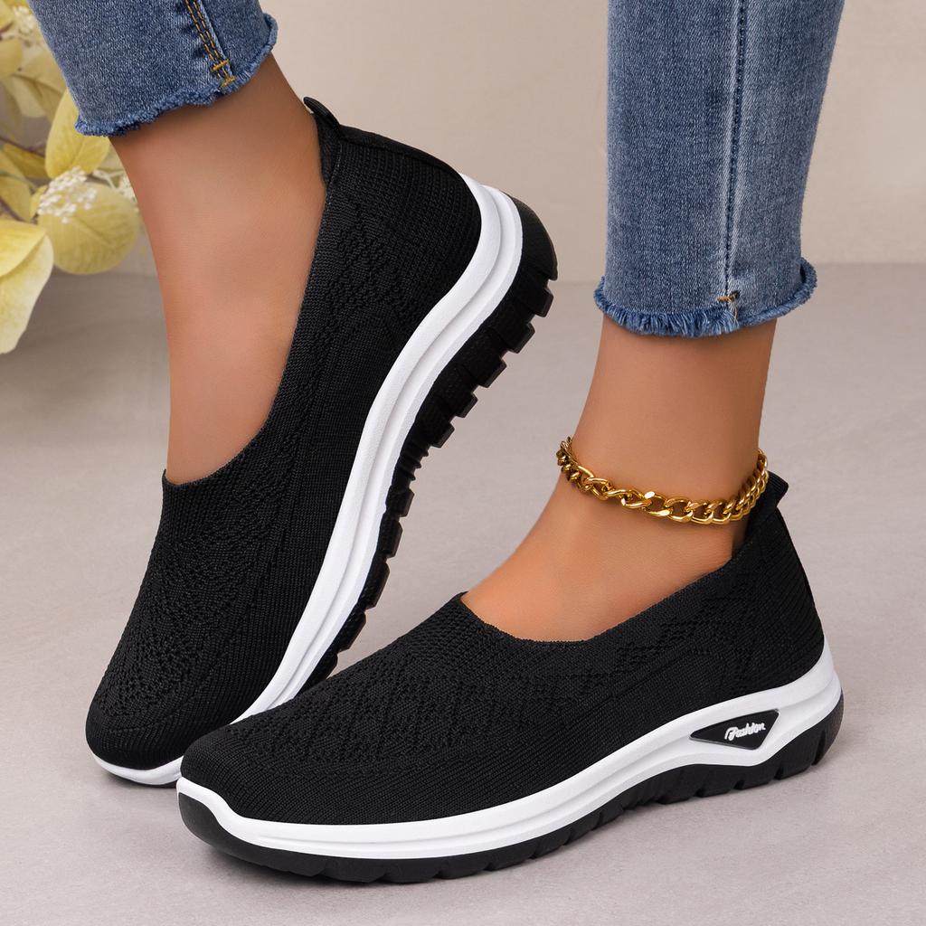Women's Shoes, Large Size Casual Shoes, Mesh Breathable Sports Shoes, One-piece Lightweight Baby Shoes, Soft Sole Walking Single Shoes