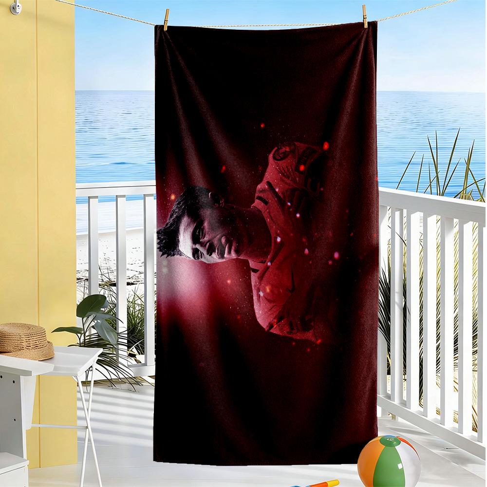 Fc Bayern Celebration Moment Beach Towel Quick-Dry Soft Microfiber Comfortable Lightweight Suitable for Swimming, Gym, Camping, Yoga Vacation