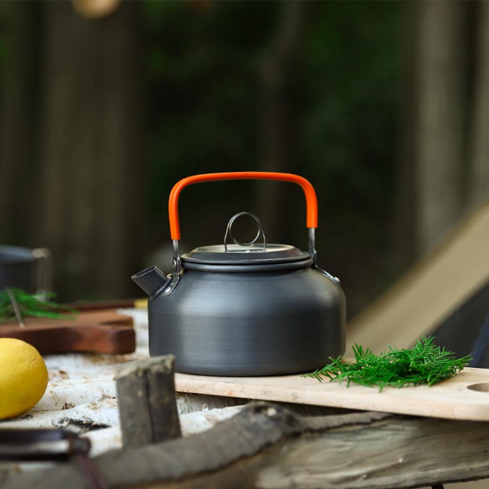 Outdoor Camping Cookware Set Aluminum Lightweight Equipment Outdoor Multi-person Picnic Easy To Carry and Equipped with Mesh Bag