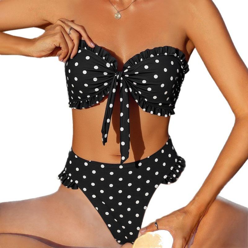 New Swimsuit Bikini Bikini Polka Dot Print Sexy Bikini Split Swimsuit Spot