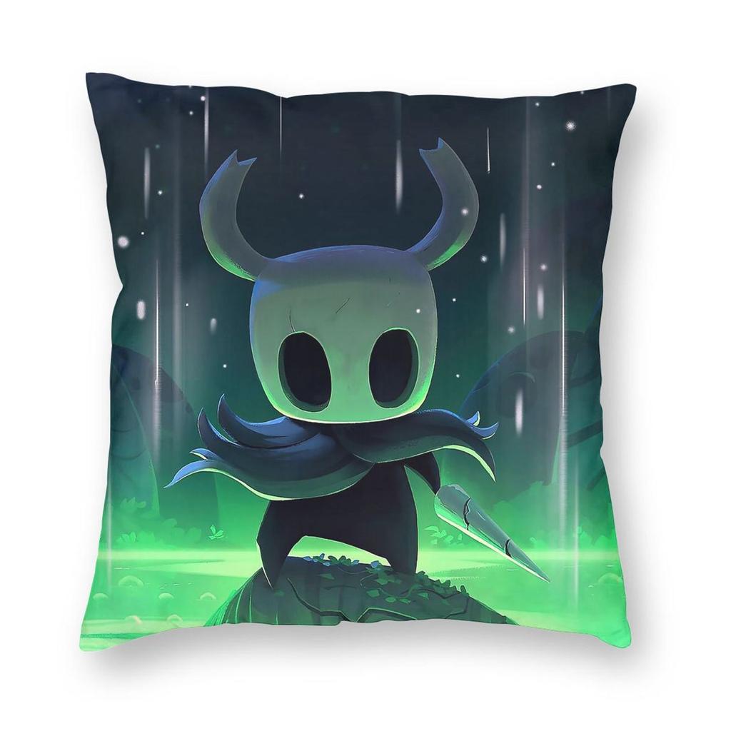 Hollow Knight Pillowcase Polyester Linen Velvet Creative Zip Decor Pillow Case Home Cushion Cover