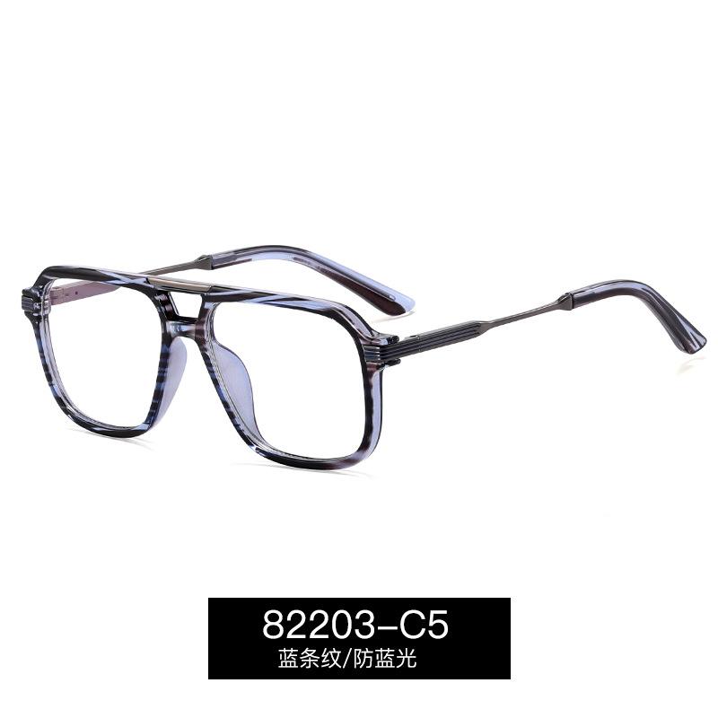 Blue Light Blocking Reading Glasses Square Nerd Eyeglasses TR90 Trendy Big Frame Gradient Mens Computer Goggle Optical Glasses