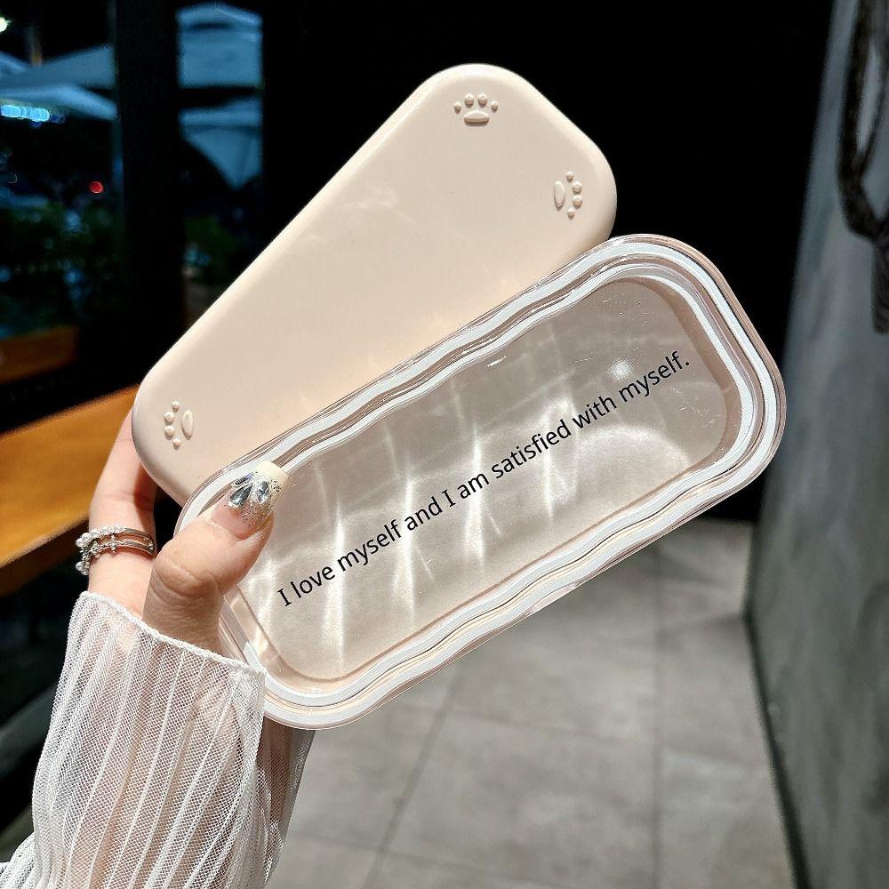 Cute Cat Sunglasses Storage Box Kawaii Puppy Transparent Glasses Case Glasses Protective Case Gifts for Girls