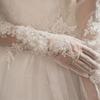 Elegant Fairy Long Wedding Tull Gloves Lace Flower Mesh Thin Gloves Pography Props Bride Dress Accessories