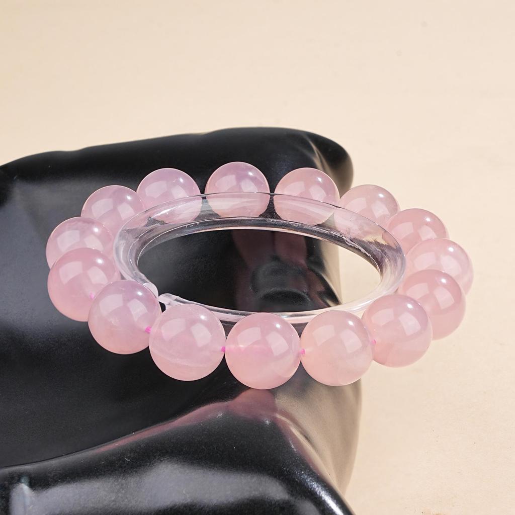Mei Zhuo Starlight Pink & Purple Rose Quartz Crystal Bracelet
