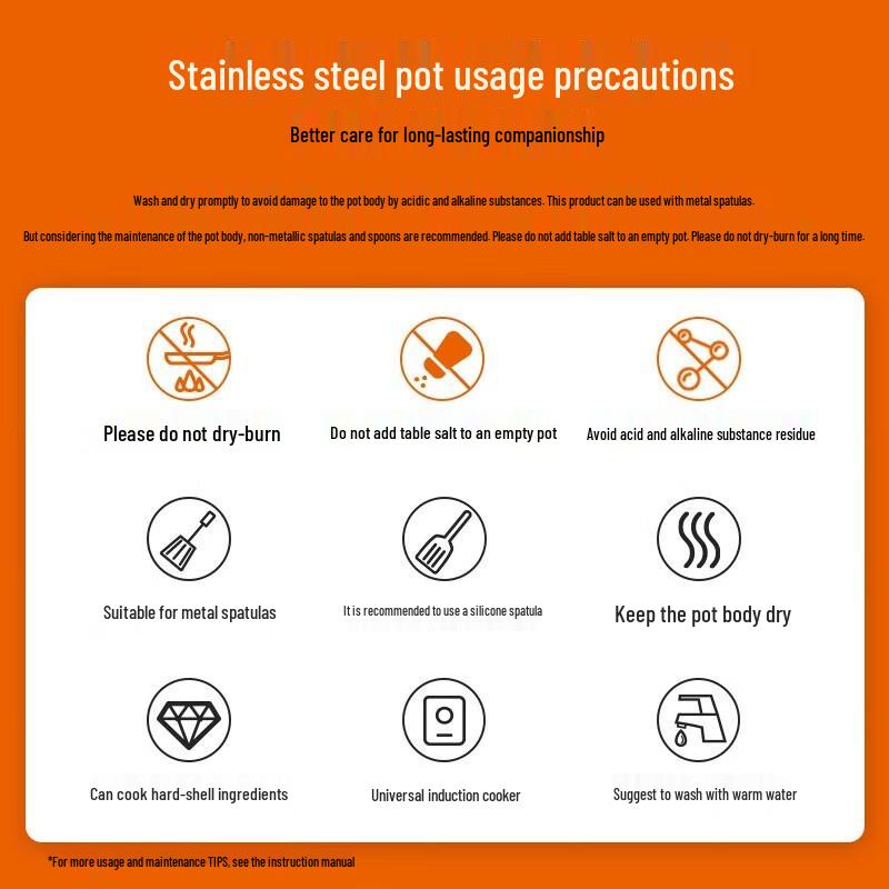 Supor 316 Stainless Steel Honeycomb Wok