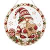 Christmas Pearl Diamond Painting Suncatcher Kit Diy Craft Metal Chain 3d Mixed-sized Pearl Beads Craft Festive Window Wall Decor