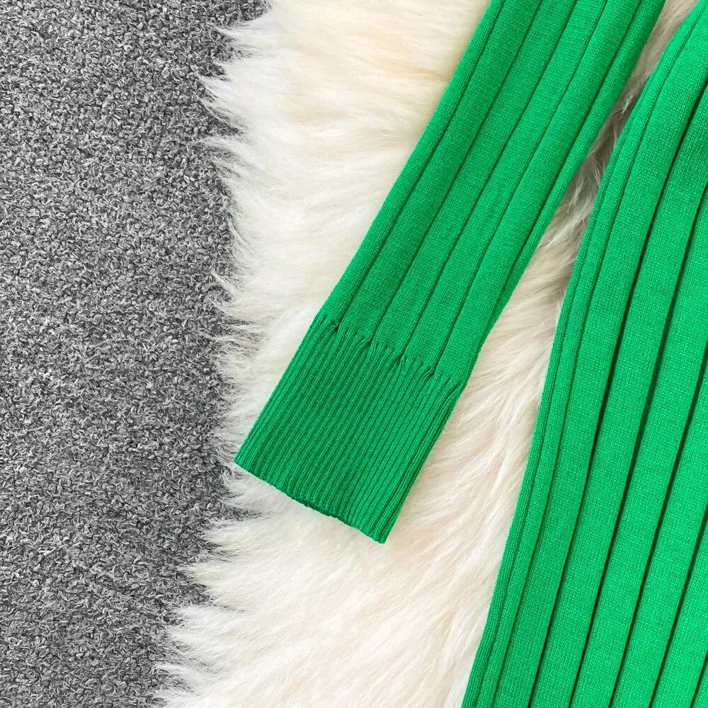 Heißer Rollkragen Sexy Wrap Hüften Gestrickte Kleider Frauen Kleid 2023 Herbst Winter Langarm Bodycon Pullover Kleid mit Gürtel Langarm Wrap Vestidos