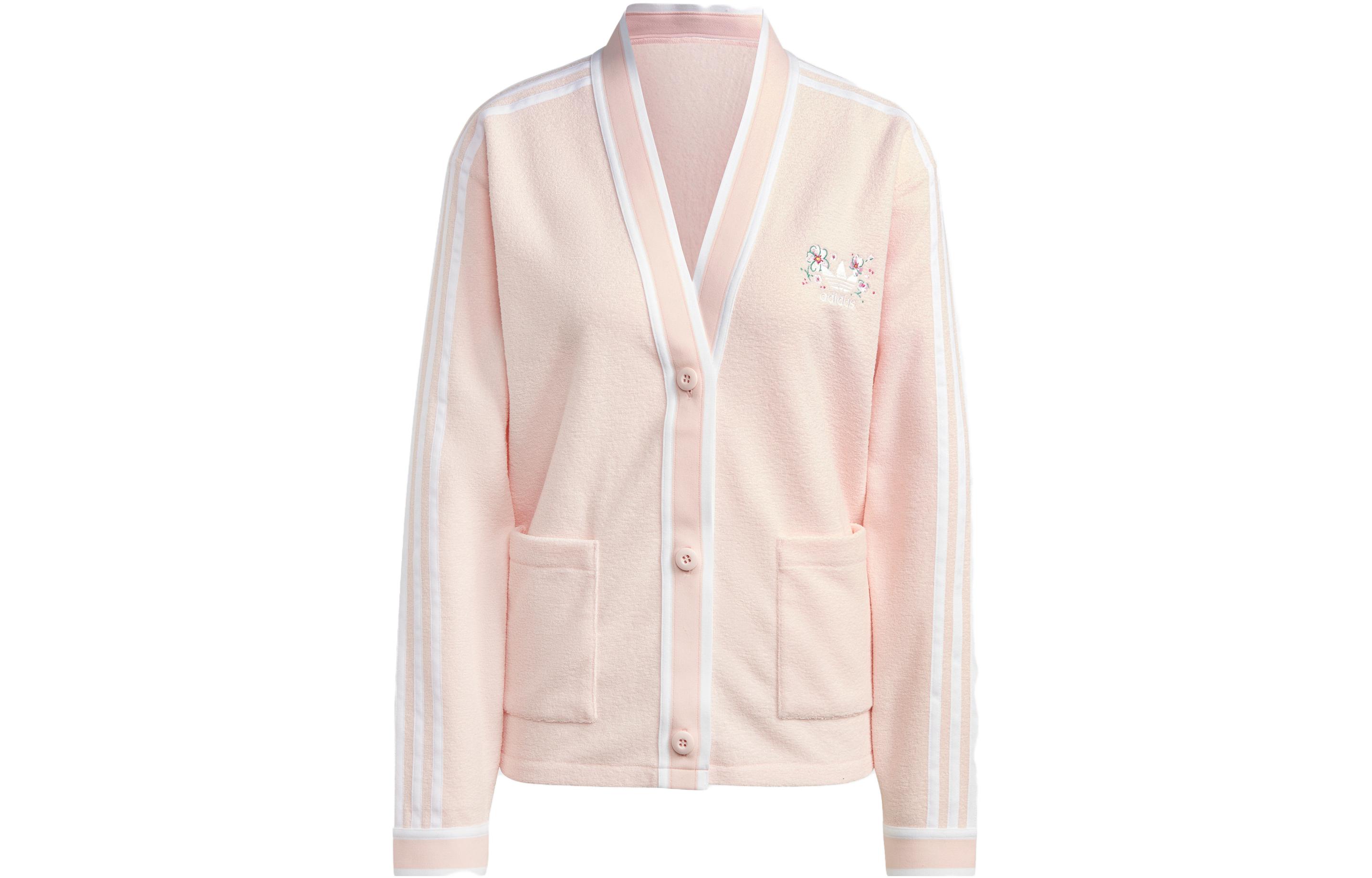 Adidas Originals CARDIGAN Knitwear Women s Pink IP3762 L
