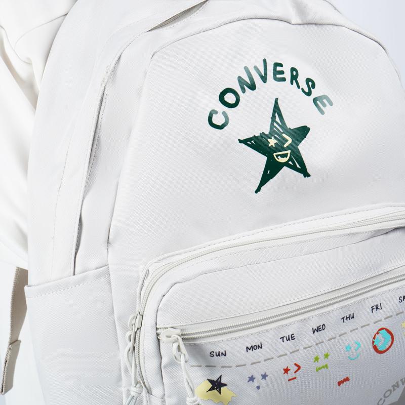 New Converse GO 2 Polyester Backpack Regular Unisex White 10024943-A01