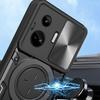 For Realme GT3 5G/GT Neo 5 5G PC+TPU Rotate Kickstand Cover Slide Lens Protection Shockproof Phone Case