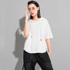 Short sleeve oversized hooded Casual loose summer t shirt tops Women t-shirt