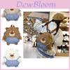 Adorable Cartoon Bear Nylon Backpack For Girls Stylish Student School Bag