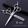 Professional Hair Cutting Scissors Set Straight Thinning Shears For Salon Barber Stylist Tool Kit Custom Logo