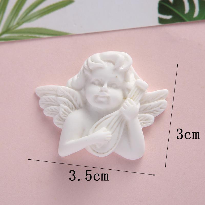 Hot Sale Fancy Statues Flatback Resin Angel Figurine Charms for Diy Decoration