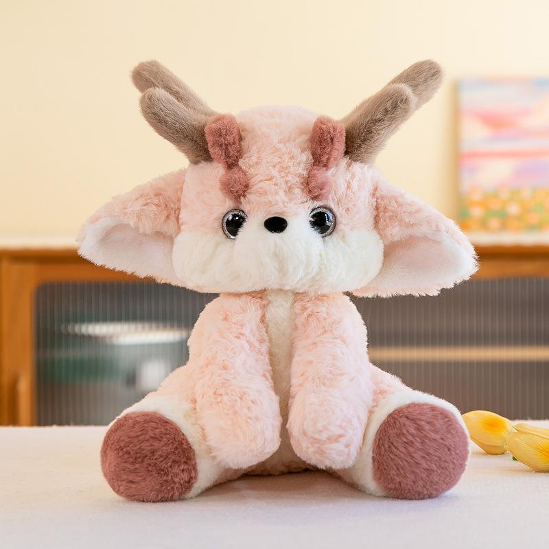 Weihnachtsjahr Kleiner Rosa Drache Plüschtier Jahr des Drachen Puppe Puppe Kissen Puppe Geschenk Einkaufszentrum Geschenk