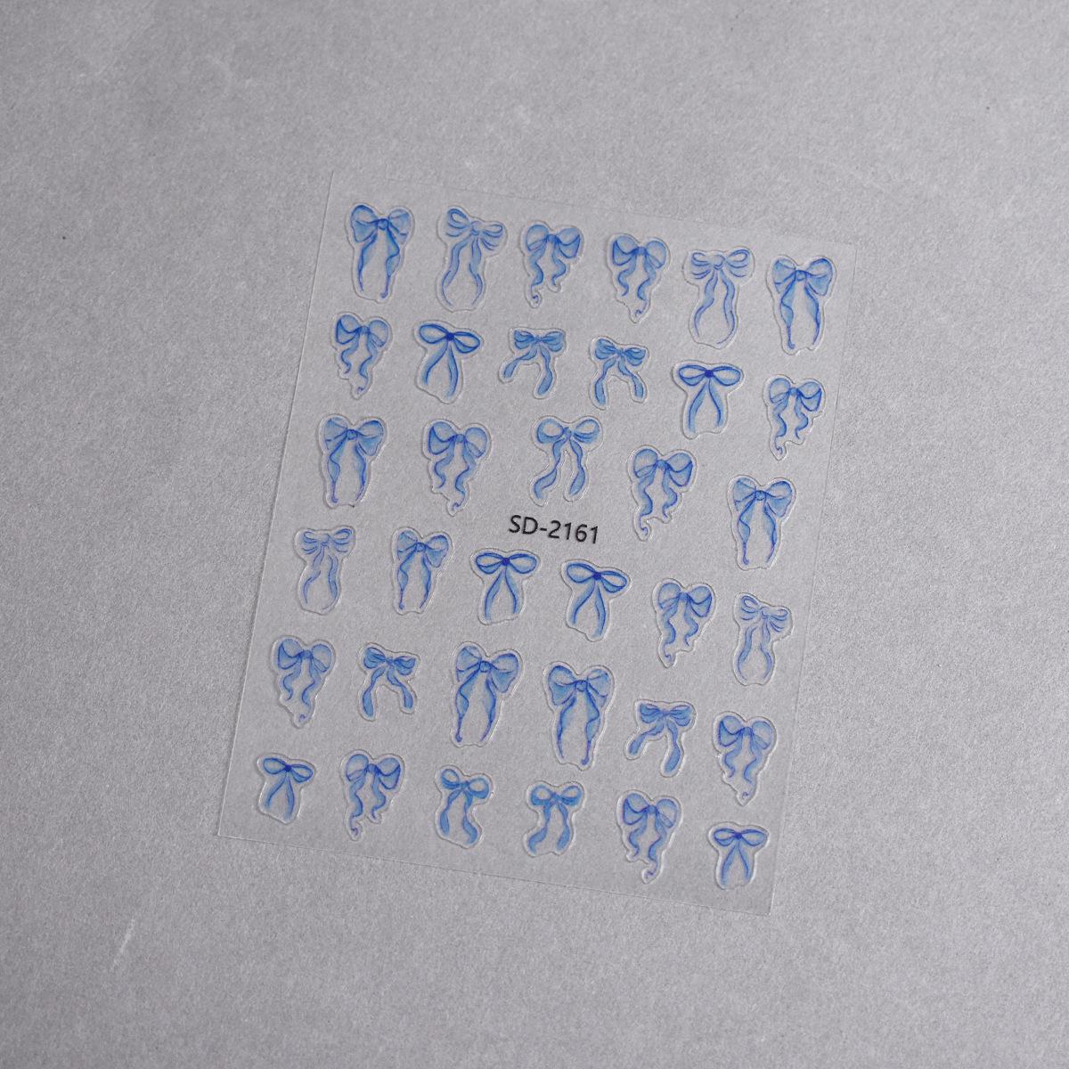 3D Ballet Shoes Bow Nail Stickers: Thin, Tough, DIY Embossed Ornaments