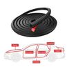 3-Layer Seal Strip Car Door Seal Strips Sound Insulation Weatherstrip Accessories Auto 5M Rubber Strips