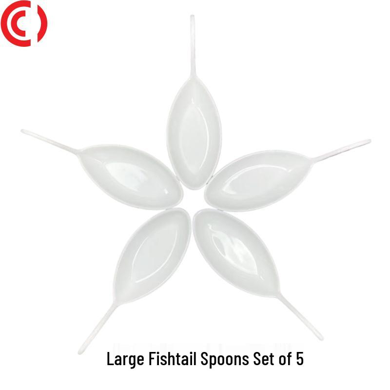 

Set of 5 Ceramic Fish Tail Snack & Sauce Plates