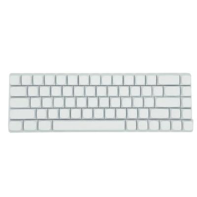 68Key Blank Keycaps, Thick PBT White Keycaps for AK680 RK68 DK68 Mechanical Keyboard Minimalistic White Keycap Set