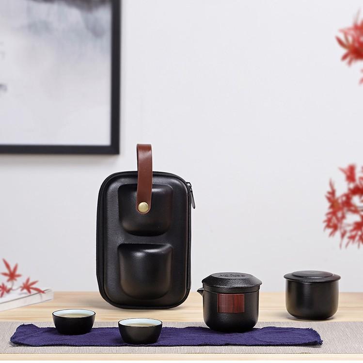 Keramik Tee-Set Tragbar Ein Topf Zwei Tassen Schnelle Teetasse